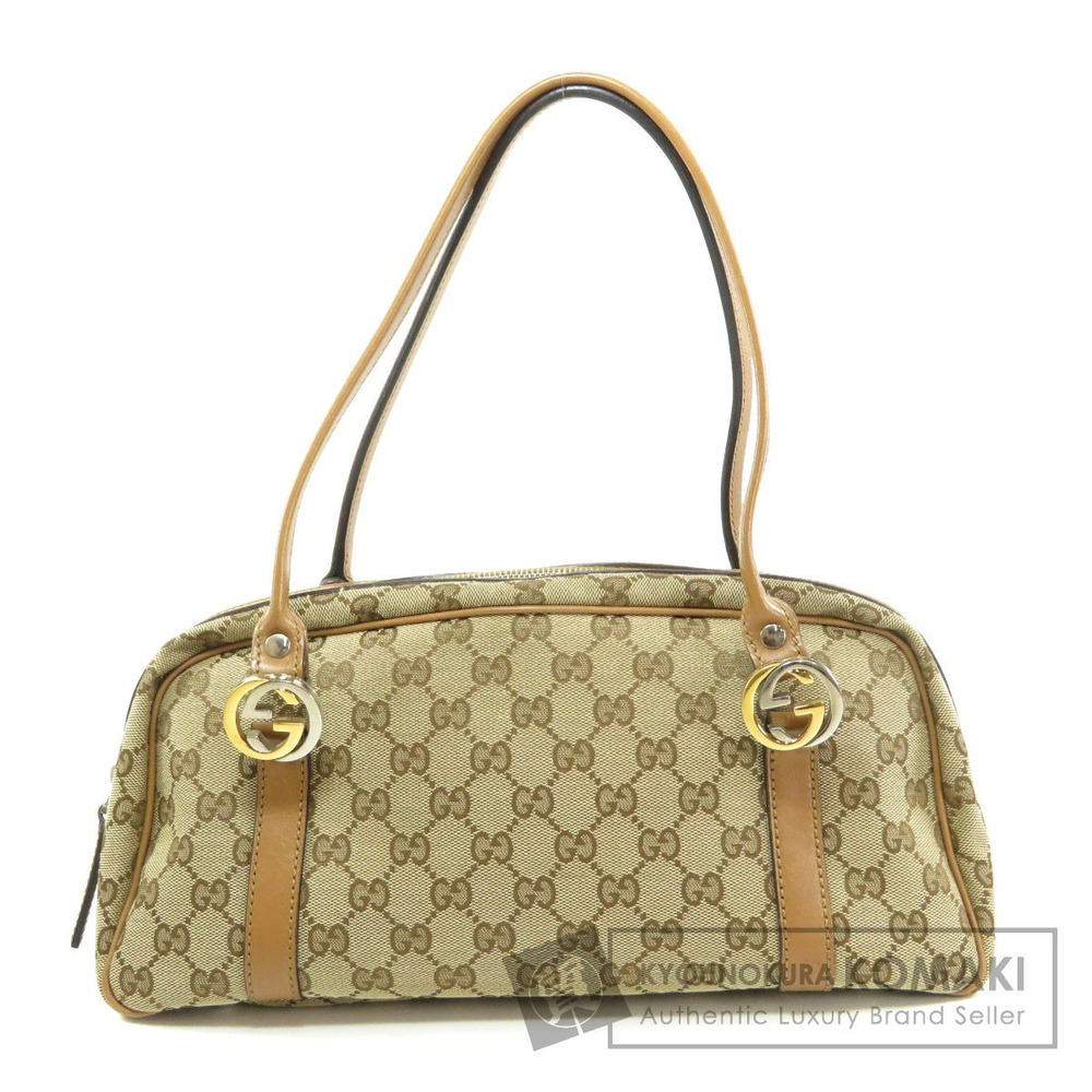 Gucci GG Twins Boston bag beige GG monogram canvas brown - Picture 1 of 11